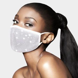 • Rhinestone Embellished Fashion Mask